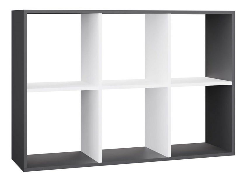 Regál Metros 3 (antracit + fehér)