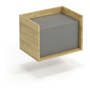 Ormarić Mozelle 1D2 (hikor + tamnosiva)