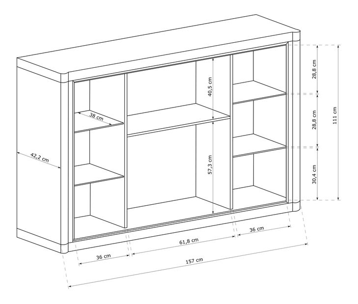 Vitrină Douglas 07 (cu iluminat LED) (Stejar trufă)