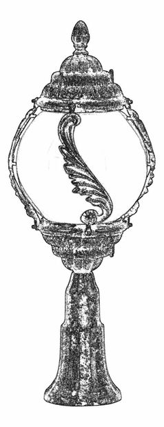 Vonkajšie nástenné svietidlo Merkin (hnedá)