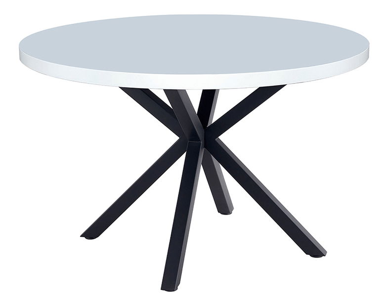 Étkezőasztal Marica (4 fő részére) (matt fekete + fekete)