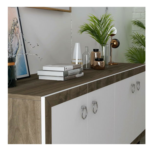 Skrinka Sotema 1 (orech + biela) 