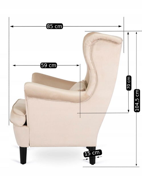 Fotoliu Kitch 2 (bej) 