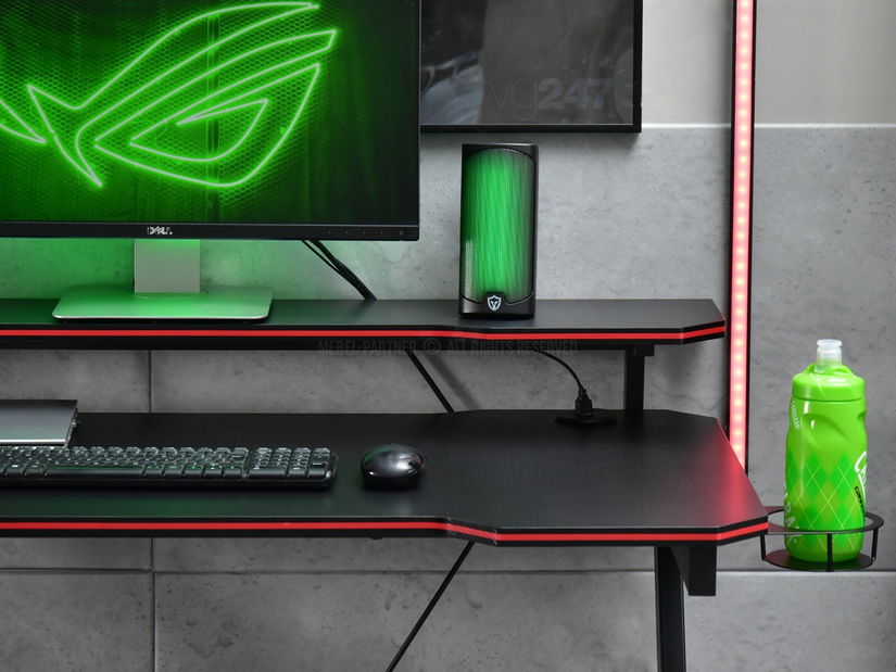 PC stolík Rolls (čierna)