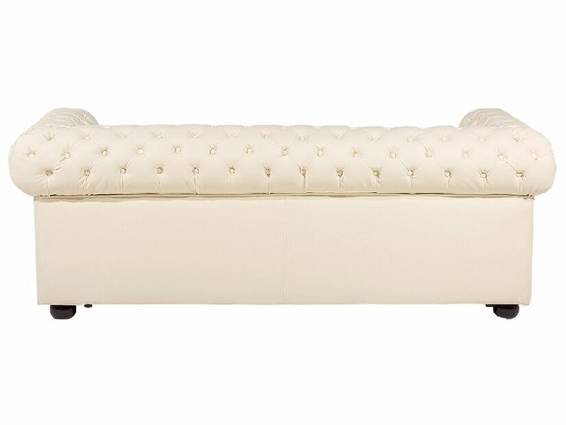 Kožna sofa trosjed Chichester (krem)