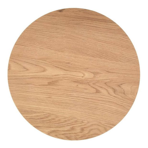 Set 2 kom. stolića za kavu Messi (hrast zlatni + crna)