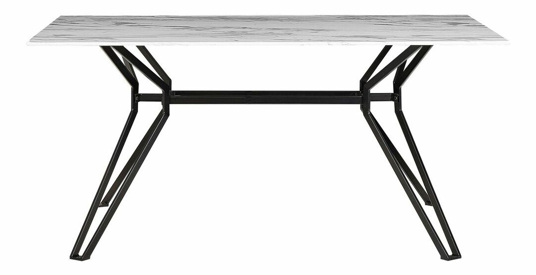 Jedálenský stôl BANOLA (čierna) (pre 6 osôb)