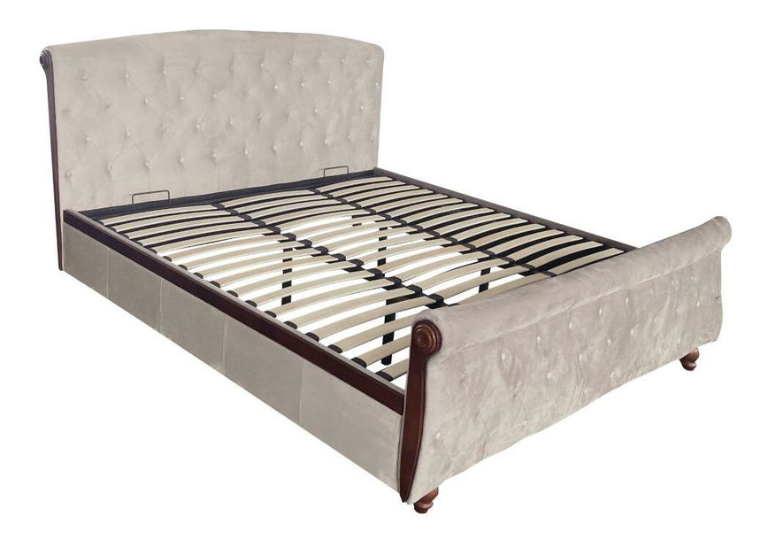 Manželská posteľ 180x200 cm Bretto (sivohnedá)Taupe Velvet látka)