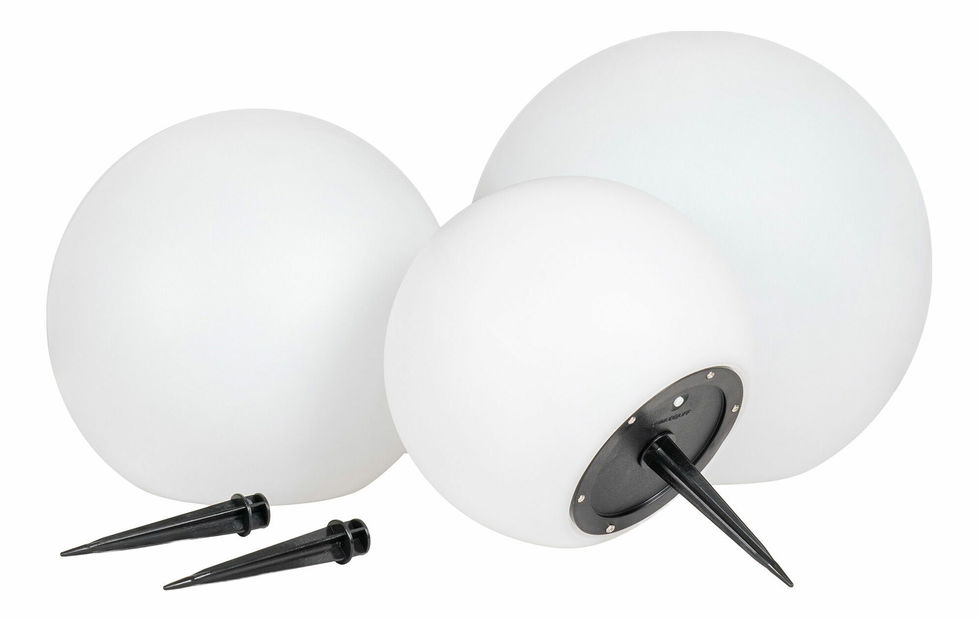 Set 3 ks LED lámp zápichov Leldelia 1 (biela)