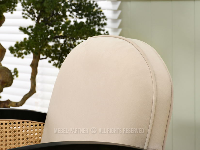 Fotel Will (bézs + fekete)