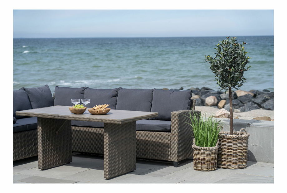 2 db-os fonott virágcserép szett Giselia (natúr)