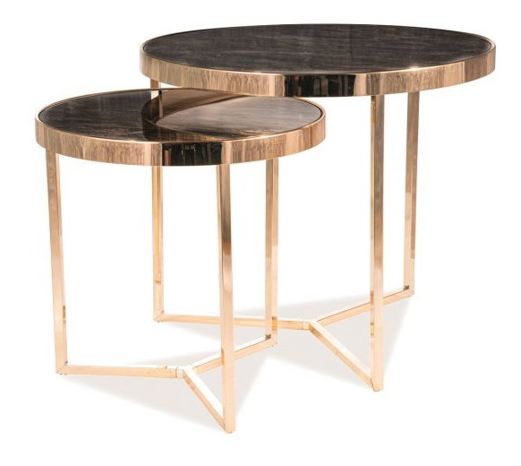 Masă de cafea Danae (Marmură + Auriu)