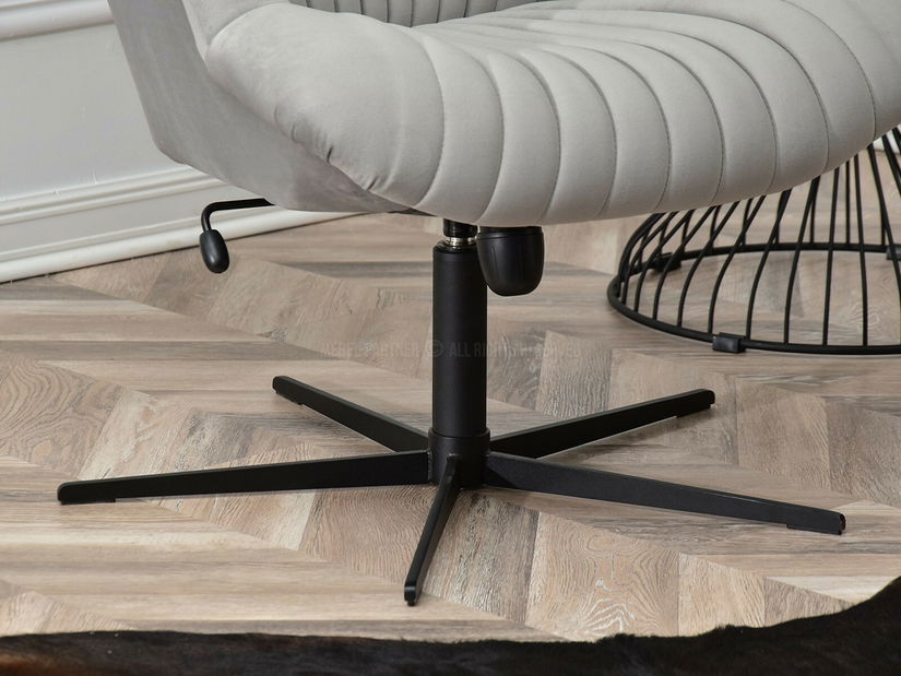 Fotoliu relax Elesenta (gri deschis + negru)