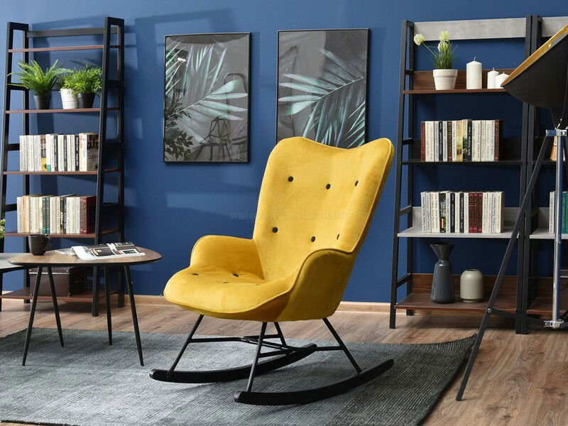 Fotoliu Sibyla (galben + negru)