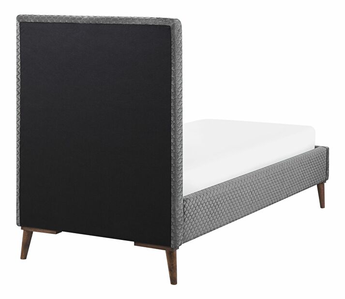 Jednolôžková posteľ 90 cm BARON (svetlosivá) (s roštom)