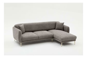 Kutna garnitura Simeon (D) (siva + zlatna)