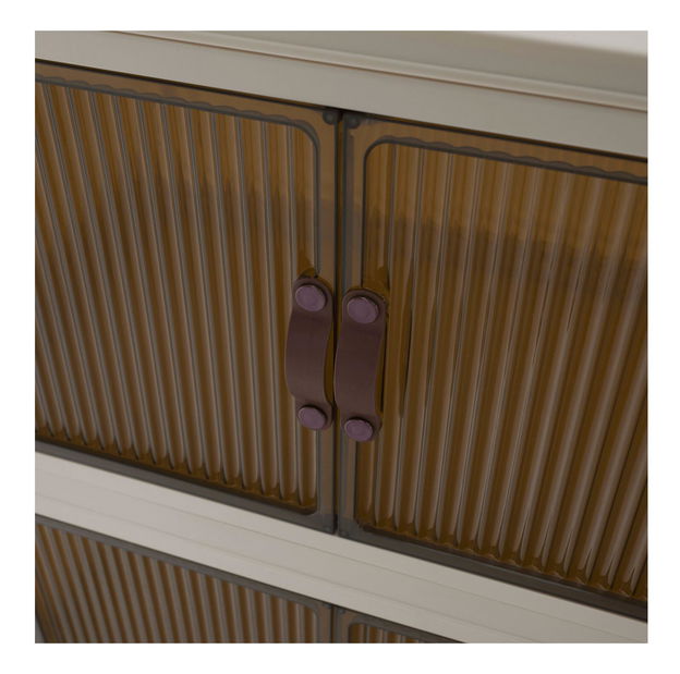 Ormarić Pillia 2 (bijela + smeđa)