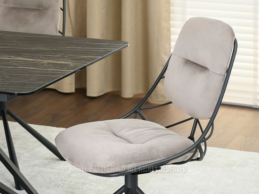 Stolička Brooklyn (béžová + čierna)