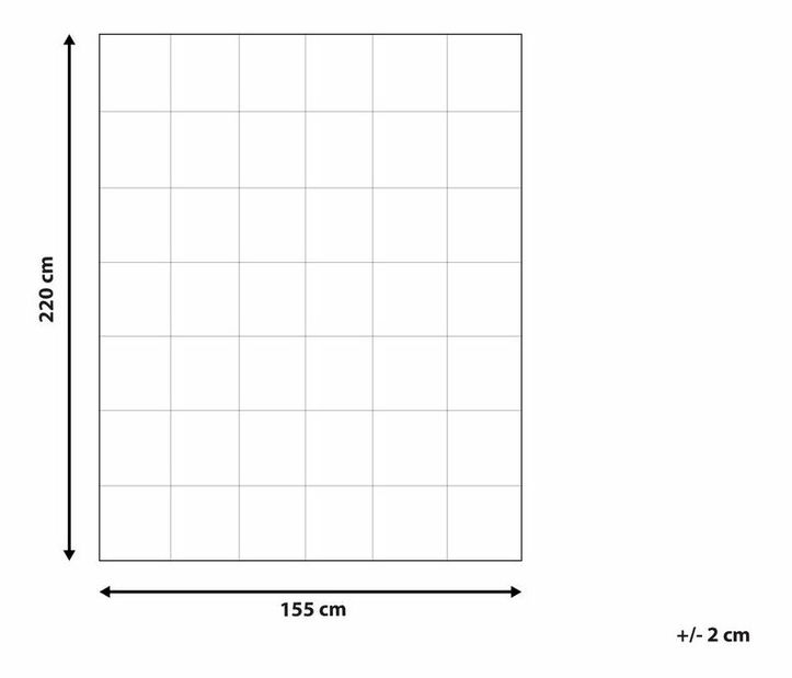 Paplan 155 x 220 cm Choza (fehér)
