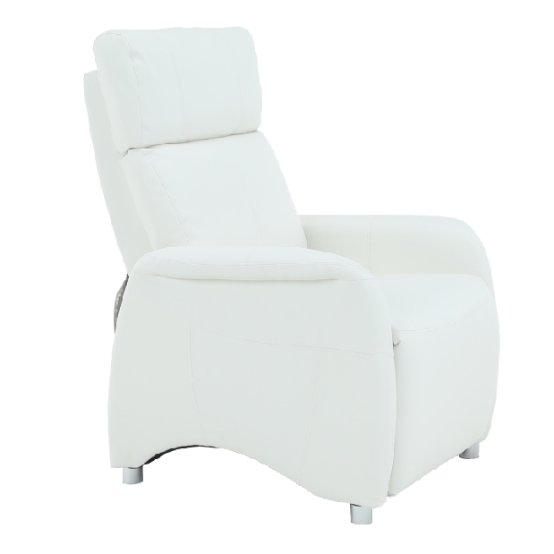 Fotoliu pentru relax Francesco CH 113100 piele PU Alb