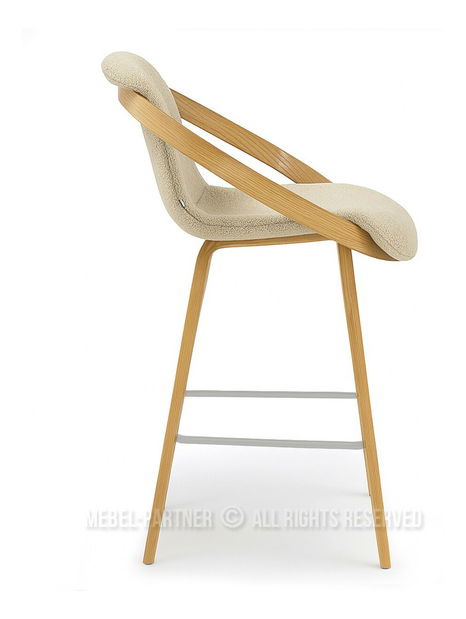 Scaun bar Lageze (bej + stejar)