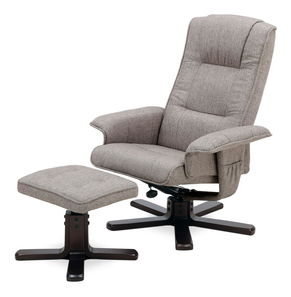 Fotoliu cu suport picioare Terrell-5010 CAP2 (cappuccino)