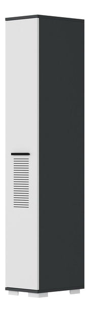 Policová skriňa Vipapo 9 (antracit + biela) 