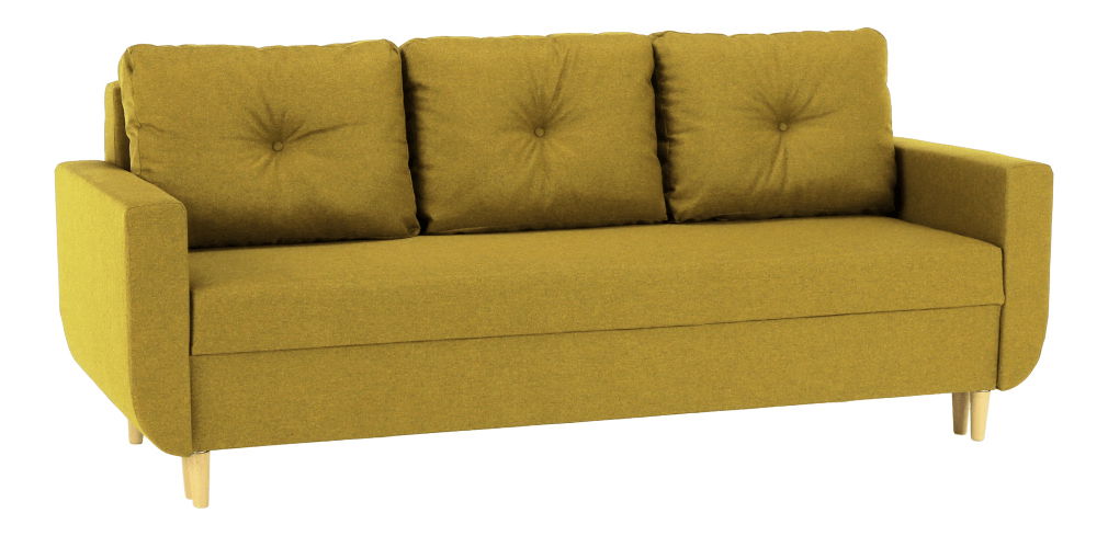 Rozkladacia pohovka Dollar (horčicová)