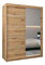 Šatníková skriňa 150 cm so zrkadlom Verika 2 150 (dub artisan)