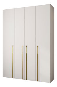Ruhásszekrény 180 cm Carmela 50-3 (fehér + arany)