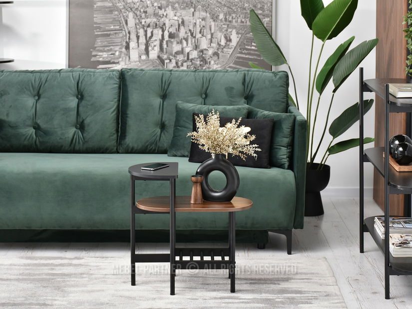 Măsuță de cafea Lorelail S (nuc + negru)