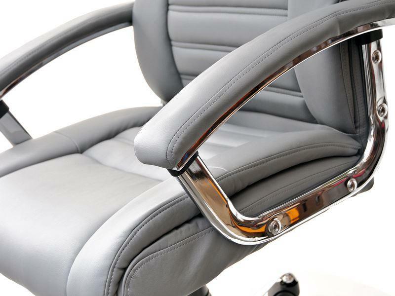 Fotelja Draggy (siva + krom)