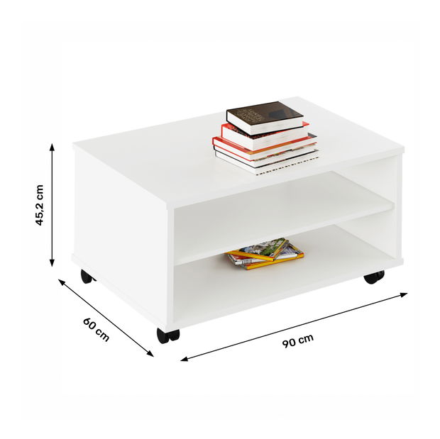 Masă de cafea typ 32 Rumia (alb)