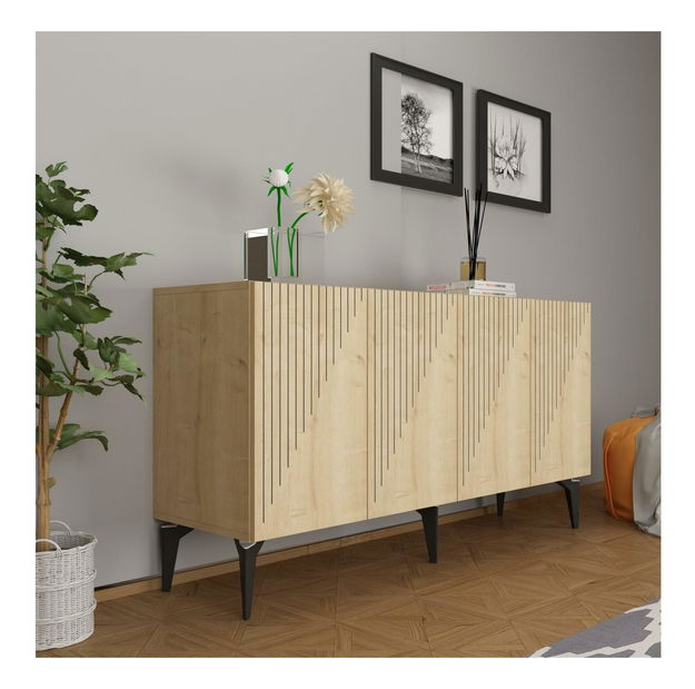 Skrinka Tomune 3 (dub zafírový) 