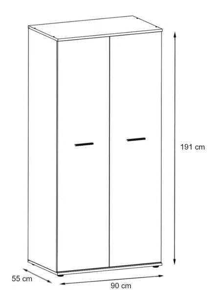Cameră pentru copii Solomon (stejar sonoma + alb)