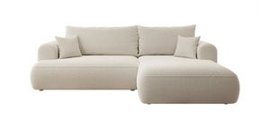 Rohová sedacia súprava Olivo I (P) (béžová + čierna)