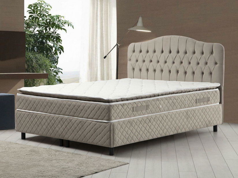 Boxspring 140 cm Asir Vassie (béžová)
