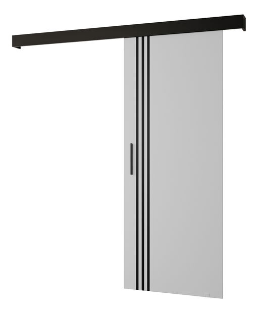 Klizna vrata 90 cm Sharlene VI (bijela mat + crna mat + crna)