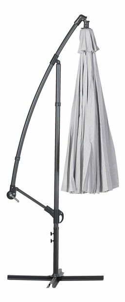 Záhradný slnečník 268 cm CALISA II (polyester) (svetlosivá)