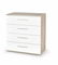 Komód Vida KM 3 (fehér + sonoma tölgy)