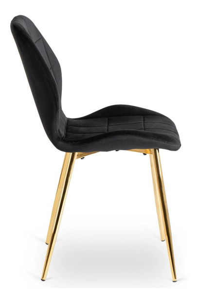 Blagovaonska stolica Inolvidable (crna + zlatna) 