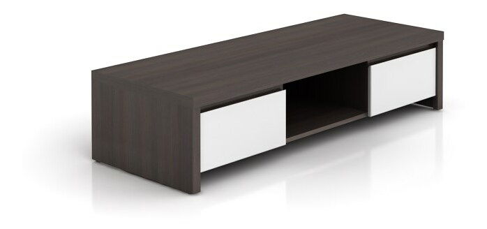 TV asztal Kasey RTV2S (wenge + fényes fehér)