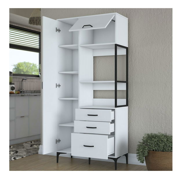 Dulap cu rafturi Jenaretta 112 (alb)