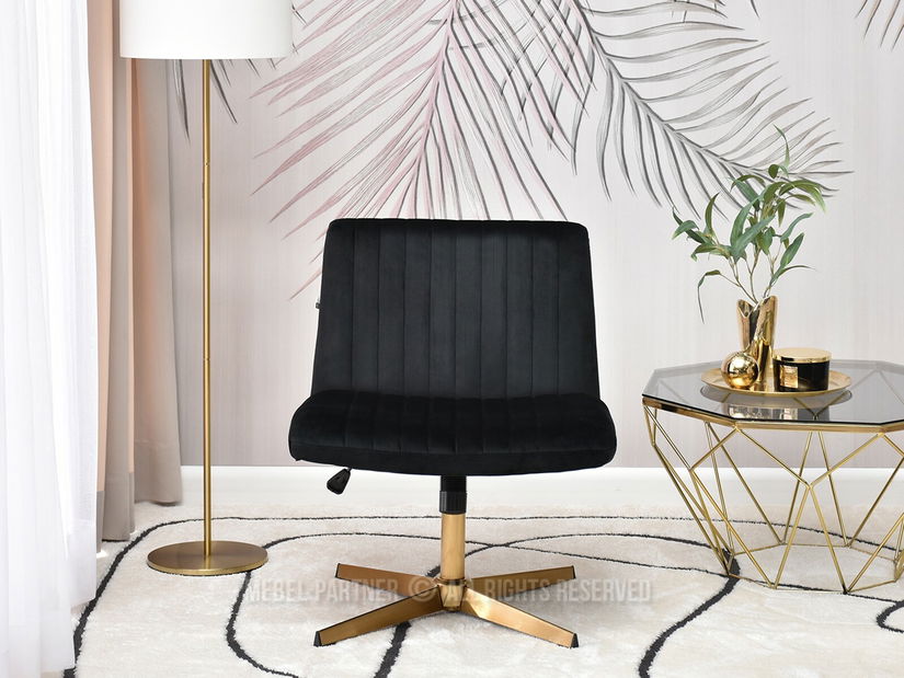 Scaun Loise (negru + crom)