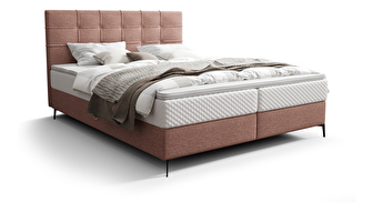 Jednolôžková posteľ 120 cm Infernus Bonell (lososová) (s roštom, s úl. priestorom)