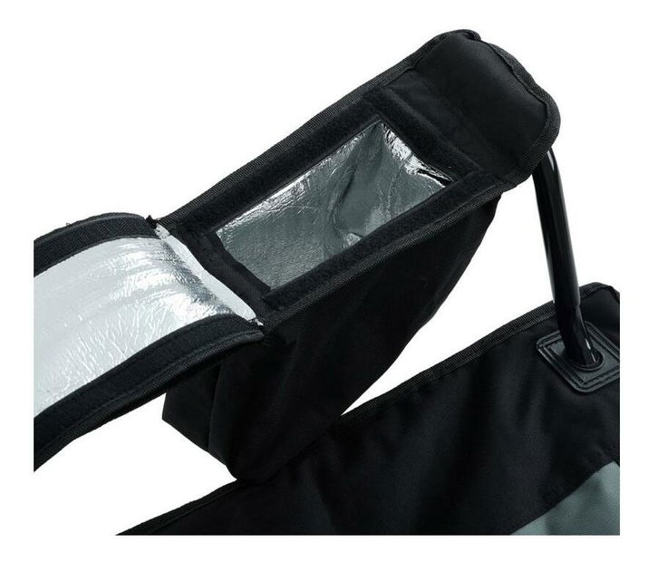 Kempingová stolička Futo (čierna + sivá)