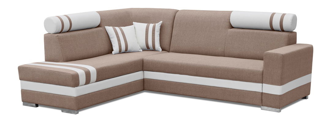 Colțar Raisa (Maro deschis + Alb) (S)