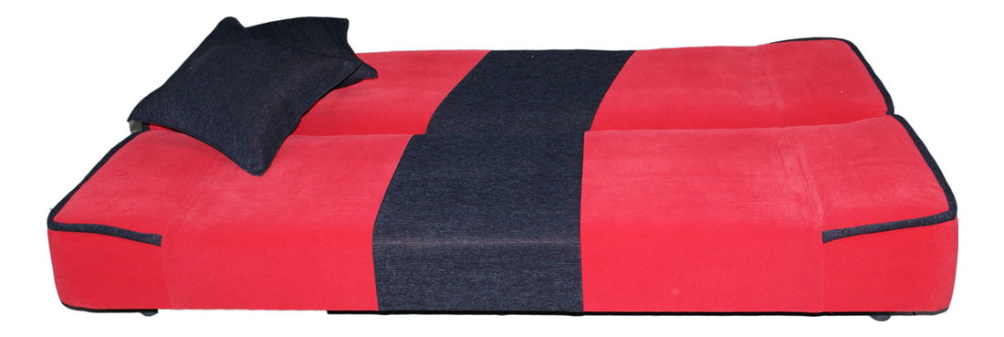 Pohovka trojsedačka Finka (červená + sivá)