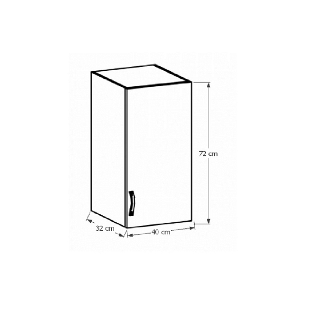 Dulap superior de bucătărie G40P Sillina (sosna andersen)