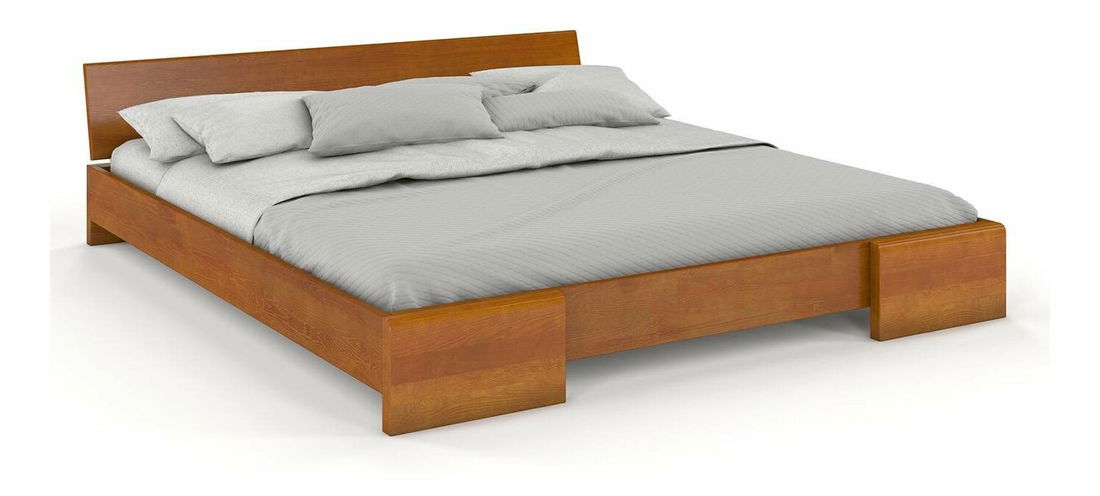 Manželská posteľ 200 cm Naturlig Blomst (borovica) (s roštom)